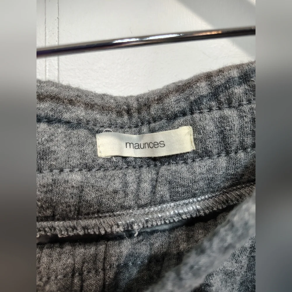 Maurices Gray Sweatshirt Skirt Medium Drawstring‎ Athleisure Mini